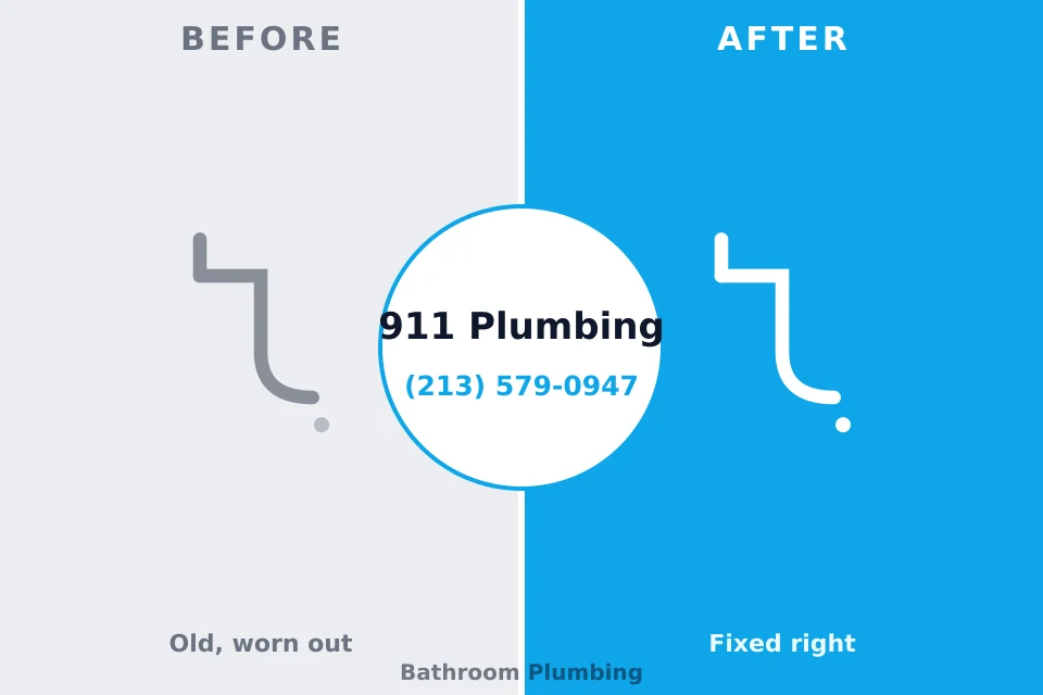 Before and after: plumbing repair Wortham, TX